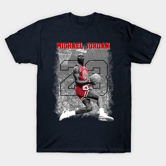 Michael Jordan 23 Basketball T-Shirt by Geraldines